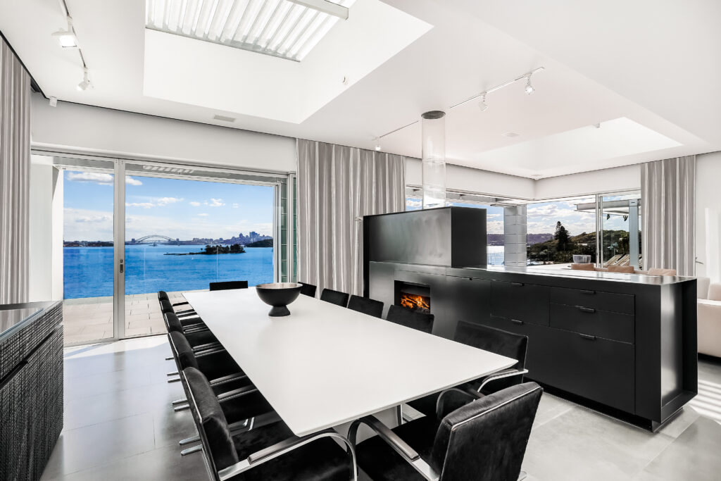 expensive dining room on sydney harbour